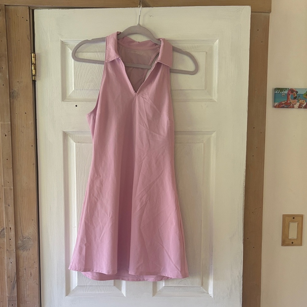 Abercrombie & Fitch Sleeveless Pink Polo Dress